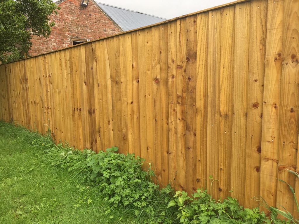 Feather Edged Board Fence 