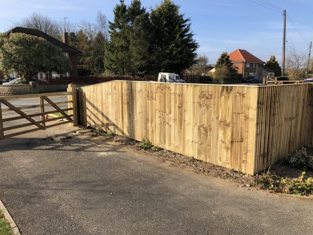 Around a Property Boundary with added Gate 
